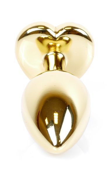 Анальний пробка Boss Series - Jewellery Gold Heart PLUG Black S, BS6400038 BS6400038 фото