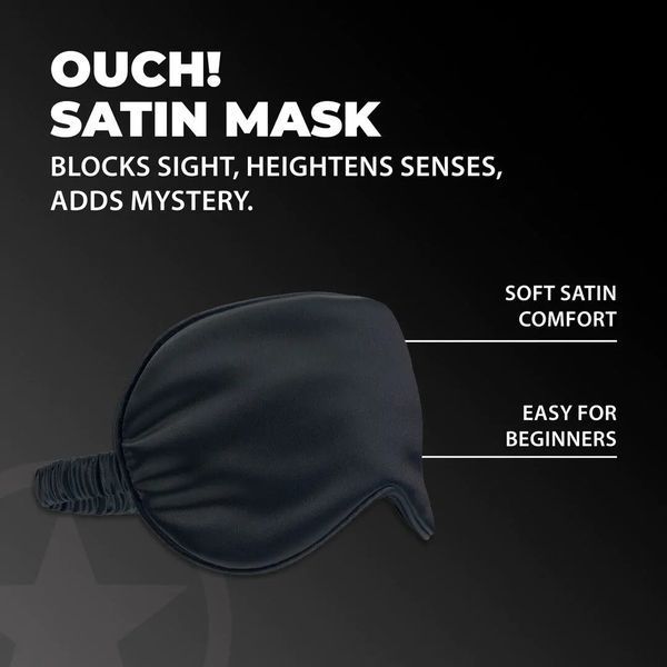 Маска на очі - Ouch! Satin Blindfold Black 60360028136 фото