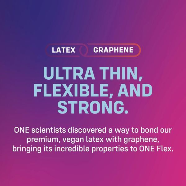 Презервативи латексні ONE ONE Flex Graphene (10 шт) SX0787 фото