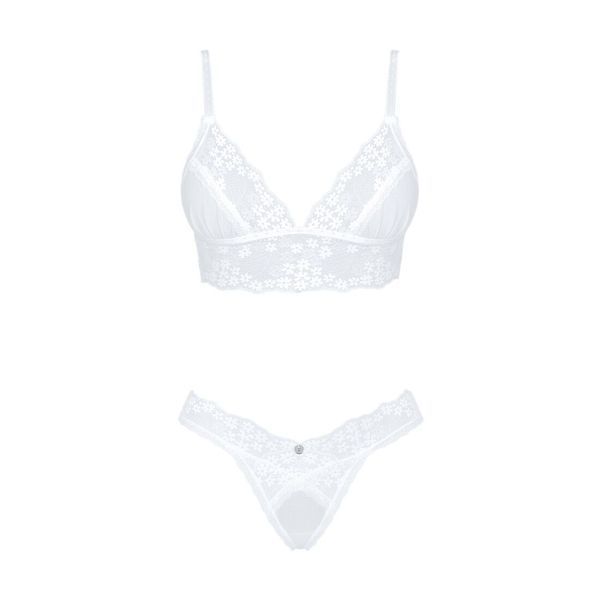 Еротичний комплект Obsessive Heavenlly 2-pcs set XS/S, бюстгальтер і танга SO8172 фото
