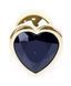 Анальний пробка Boss Series - Jewellery Gold Heart PLUG Black S, BS6400038 BS6400038 фото 3
