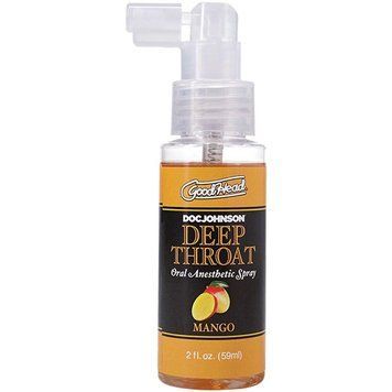 Спрей для мінету Doc Johnson GoodHead DeepThroat Spray - Mango 59 мл SX3465 фото