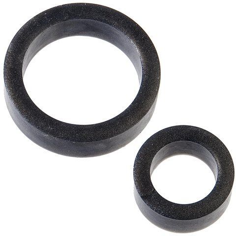 Набір ерекційних кілець Doc Johnson Platinum Premium Silicone &mdash; The C-Rings &mdash; Charcoal SO4918 фото