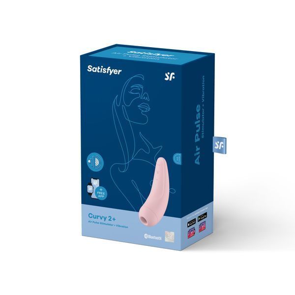 Вакуумний стимулятор Satisfyer Curvy 2+ Pink SO3782 фото