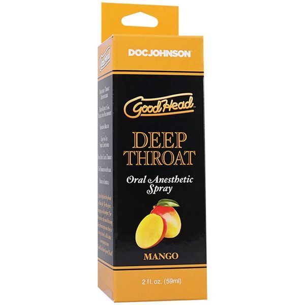 Спрей для мінету Doc Johnson GoodHead DeepThroat Spray - Mango 59 мл SX3465 фото