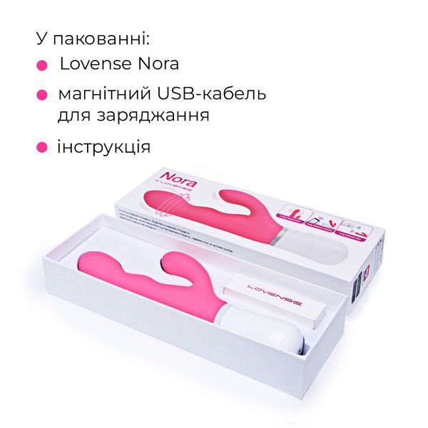 Смарт вібратор-кролик Lovense Nora SO4090 фото
