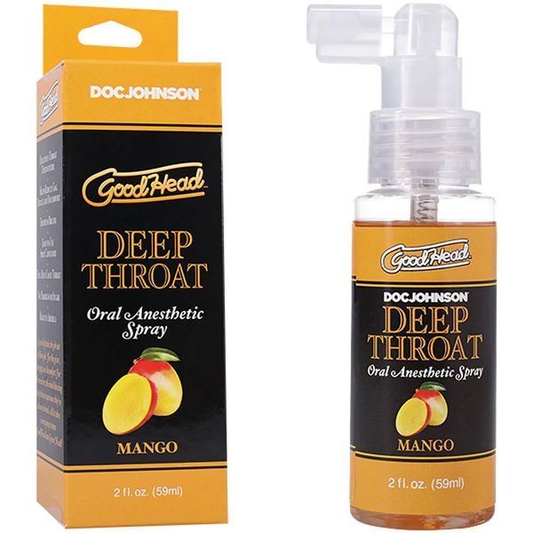Спрей для мінету Doc Johnson GoodHead DeepThroat Spray - Mango 59 мл SX3465 фото