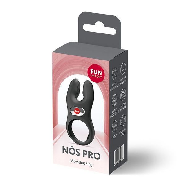 Ерекційне віброкільце Fun Factory NŌS PRO Black SX3703 фото