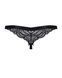 Мереживні танги з доступом Obsessive 828-THC-1 crotchless thong S/M, чорні SO7173 фото 6