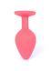 Анальна пробка - Jewellery Silicone Red Plug M Blue 62530064-00084 фото 7