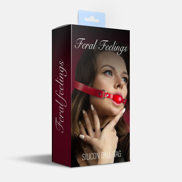 Кляп силіконовий Feral Feelings Silicon Ball Gag Red/Red SO8267 фото