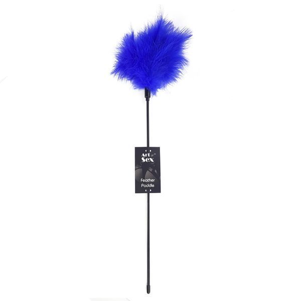Лоскітка синя Art of Sex - Feather Paddle SO6613 фото