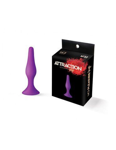 Анальна пробка на присосці MAI Attraction Toys №32 Purple SO4623 фото