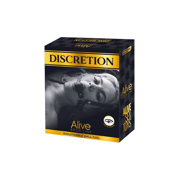 Повітропроникний кляп Alive Discretion Black SO5997 фото