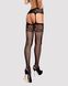 Сітчасті панчохи-стокінги з імітацією гартерів Obsessive Garter stockings S500S/M/L, чорні, з доступ SO7273 фото 2