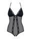 Сітчасте боді з відкритими сідницями Obsessive 841-TED-1 teddy L/XL, чорний SO7185 фото 5