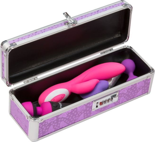 Кейс для зберігання секс-іграшок BMS Factory - The Toy Chest Lokable Vibrator Case Purple SO5562 фото