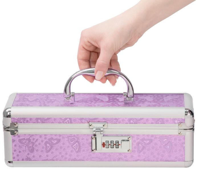 Кейс для зберігання секс-іграшок BMS Factory - The Toy Chest Lokable Vibrator Case Purple SO5562 фото