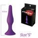 Анальна пробка на присосці MAI Attraction Toys №32 Purple SO4623 фото 2